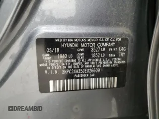 2018 Hyundai Accent SEL with VIN 3KPC24A35JE026609, listed as a Copart auction lot 79036613 with 104,833 mi miles. Bid and sale history available at carsss.com. Image 12.