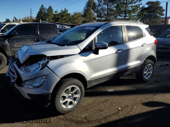 2020 Ford EcoSport SE with VIN MAJ6S3GL8LC362107, listed as a Copart auction lot 83785974 with 38,970 mi miles and Salvage Title. Bid and sale history available at carsss.com. Image 1.
