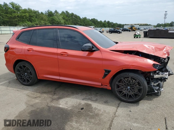 2022 BMW X3 M with VIN 5YM13EC00N9K53625, listed as a Copart auction lot 59045903 with 0 mi miles. Bid and sale history available at carsss.com. Image 4.