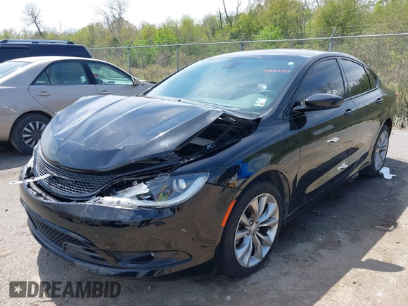 2015 Chrysler 200 S with VIN 1C3CCCBB8FN681822, listed as a IAAI auction lot 41885183 with 123,640 mi miles and . Bid and sale history available at DreamBid. Image 17.