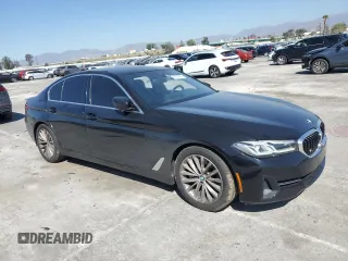 2021 BMW 5 Series 530i with VIN WBA53BH06MWW97316, listed as a Copart auction lot 46530955 with 72,891 mi miles and Salvage title. Bid and sale history available at DreamBid. Image 4.