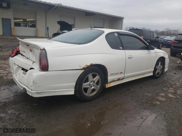 2005 Chevrolet Monte Carlo SS Supercharged with VIN 2G1WZ121259141492, listed as a Copart auction lot 85734074 with 154,379 mi miles and Salvage Title. Bid and sale history available at carsss.com. Image 3.