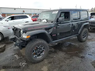 2023 Jeep Wrangler Rubicon with VIN 1C4HJXFG2PW577195, listed as a Copart auction lot 45184475 with 50,663 mi miles and Salvage Title. Bid and sale history available at carsss.com. Image 1.
