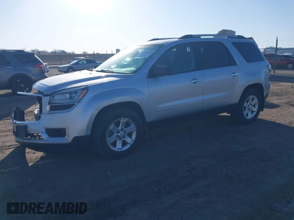 2016 GMC Acadia SLE with VIN 1GKKVPKD2GJ256670, listed as a IAAI auction lot 41764848 with 106,964 mi miles and . Bid and sale history available at DreamBid. Image 2.