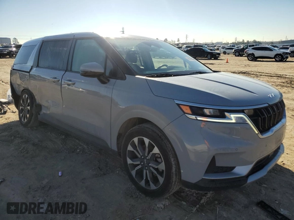 2022 Kia Carnival EX with VIN KNDNC5H38N6138625, listed as a Copart auction lot 43135535 with 53,070 mi miles and Salvage Title. Bid and sale history available at DreamBid. Image 4.