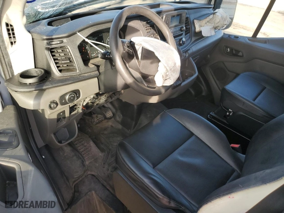 2023 Ford Transit Cargo Van with VIN 1FTBR3X80PKB02196, listed as a Copart auction lot 85529414 with 89,528 mi miles and Salvage Title. Bid and sale history available at carsss.com. Image 8.