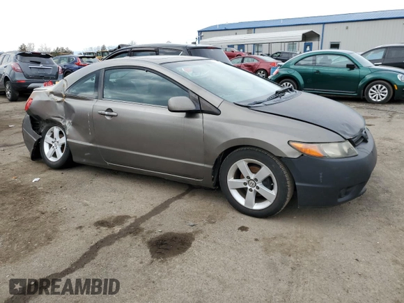 2008 Honda Civic Cpe EX-L with VIN 2HGFG12938H542810, listed as a Copart auction lot 47211024 with Not Provided miles and Salvage Title. Bid and sale history available at carsss.com. Image 4.