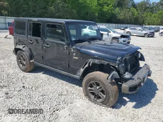 2017 Jeep Wrangler Unlimited 75th Anniversary with VIN 1C4HJWEG4HL531334, listed as a Copart auction lot 53371875 with 89,529 mi miles and Salvage title. Bid and sale history available at DreamBid. Image 4.