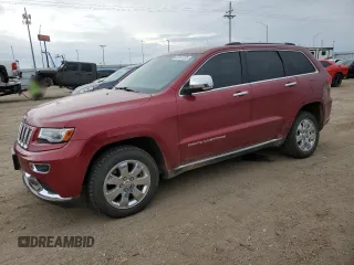 2014 Jeep Grand Cherokee Summit with VIN 1C4RJFJT8EC359165, listed as a Copart auction lot 57037225 with 163,372 mi miles and Salvage title. Bid and sale history available at DreamBid. Image 1.