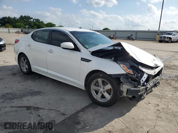 2015 Kia Optima LX z VIN KNAGM4A7XF5640151, wystawiony jako Copart lot #54538515 z przebiegiem 97 610 mil mil oraz Szkoda całkowita • Salvage title. Historia ofert i sprzedaży dostępna na DreamBid. Obrazek 4.