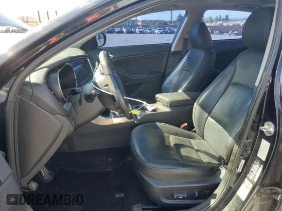 2015 Kia Optima SX Turbo with VIN 5XXGR4A6XFG454049, listed as a Copart auction lot 52217185 with 115,675 mi miles and Salvage Title. Bid and sale history available at carsss.com. Image 7.