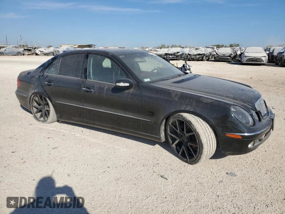 2003 Mercedes-Benz E-Class 5.0L with VIN WDBUF70J83A296836, listed as a Copart auction lot 77109904 with 0 mi miles and Clean Title. Bid and sale history available at carsss.com. Image 4.
