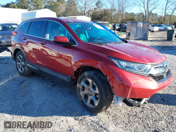 2017 Honda CR-V EX-L with VIN 2HKRW2H8XHH653963, listed as a IAAI auction lot 41644240 with 111,584 mi miles. Bid and sale history available at carsss.com. Image 1.