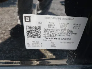 2020 Cadillac XT5 Premium Luxury FWD with VIN 1GYKNCRS5LZ236055, listed as a IAAI auction lot 41754608 with 50,509 mi miles. Bid and sale history available at carsss.com. Image 9.
