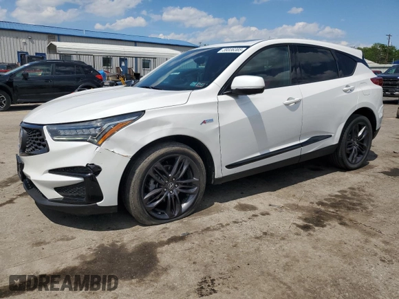 2021 Acura RDX w/A-Spec Package z VIN 5J8TC2H60ML031795, wystawiony jako Copart lot #59336385 z przebiegiem 81 351 mil mil oraz Szkoda całkowita • Salvage title. Historia ofert i sprzedaży dostępna na DreamBid. Obrazek 1.