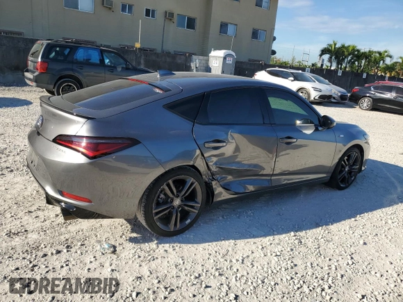 2024 Acura Integra w/A-Spec Package with VIN 19UDE4H39RA013234, listed as a Copart auction lot 74548874 with 6,682 mi miles and Salvage Title. Bid and sale history available at carsss.com. Image 3.