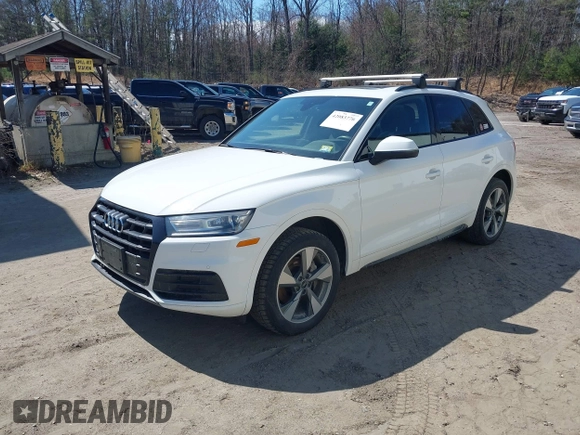 2020 Audi Q5 Premium with VIN WA1ANAFY7L2111477, listed as a IAAI auction lot 42083776 with 75,437 mi miles and . Bid and sale history available at DreamBid. Image 2.