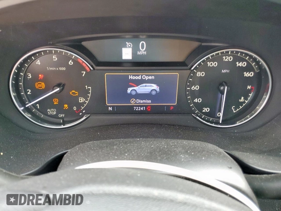 2020 Cadillac XT4 FWD Premium Luxury with VIN 1GYFZCR44LF137719, listed as a Copart auction lot 58331905 with 72,241 mi miles and Salvage title. Bid and sale history available at DreamBid. Image 9.