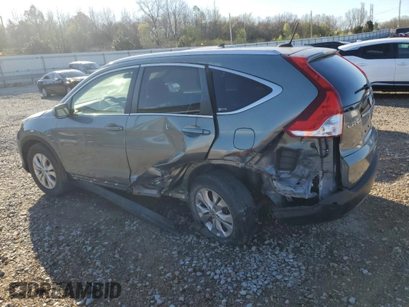 2012 Honda CR-V EX-L with VIN JHLRM4H77CC015850, listed as a Copart auction lot 49339165 with 112,422 mi miles and Salvage Title. Bid and sale history available at carsss.com. Image 2.