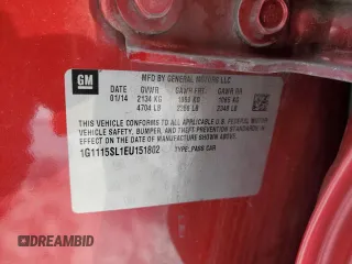 2014 Chevrolet Impala LT with VIN 1G1115SL1EU151802, listed as a Copart auction lot 87040004 with Not Provided miles and Non Repairable. Bid and sale history available at DreamBid. Image 12.