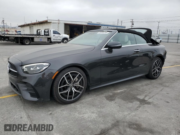 2023 Mercedes-Benz E 450 with VIN W1K1K5JB2PF201763, listed as a Copart auction lot 55448705 with 6,712 mi miles and Salvage title. Bid and sale history available at DreamBid. Image 1.