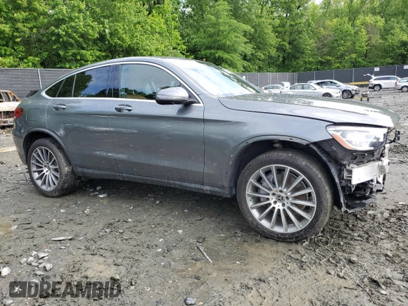 2021 Mercedes-Benz GLC 300 with VIN W1N0J8EB6MF919745, listed as a Copart auction lot 56663705 with 23,834 mi miles and Salvage title. Bid and sale history available at DreamBid. Image 4.