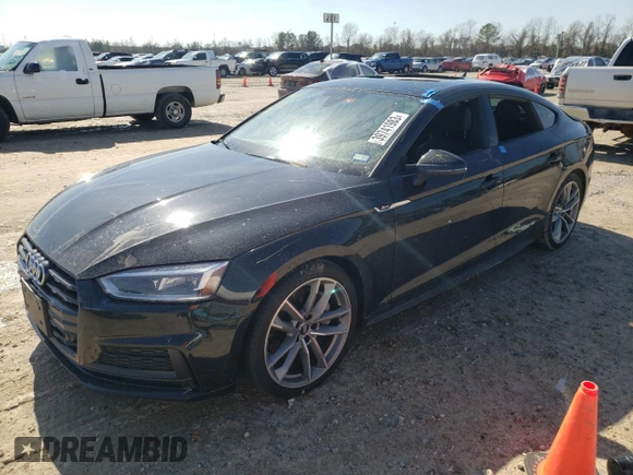 2019 Audi A5 Sportback Premium Plus with VIN WAUENCF59KA094451, listed as a Copart auction lot 39741983 with 15,742 mi miles. Bid and sale history available at carsss.com. Image 1.