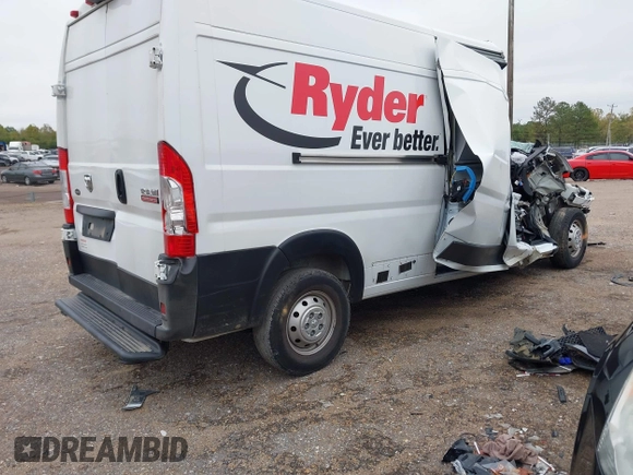 2022 Ram ProMaster Cargo with VIN 3C6LRVDG3NE110280, listed as a IAAI auction lot 40763747 with Not Provided miles and . Bid and sale history available at DreamBid. Image 4.