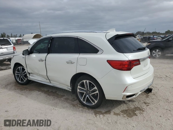2019 Acura MDX Sport Hybrid w/Advance Pkg with VIN 5J8YD7H71KL000531, listed as a Copart auction lot 84648554 with 0 mi miles and Salvage Title. Bid and sale history available at carsss.com. Image 2.