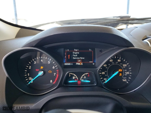 2017 Ford Escape Titanium with VIN 1FMCU0J90HUD19204, listed as a Copart auction lot 49676095 with 60,580 mi miles and Salvage Title. Bid and sale history available at carsss.com. Image 9.
