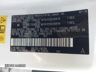 2018 Lexus RX with VIN 2T2ZZMCAXJC112820, listed as a IAAI auction lot 41446933 with 72,481 mi miles. Bid and sale history available at carsss.com. Image 9.