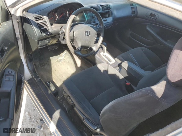 2001 Honda Civic EX with VIN 1HGEM22901L032398, listed as a Copart auction lot 47037665 with 181,838 mi miles and Salvage Title. Bid and sale history available at carsss.com. Image 8.