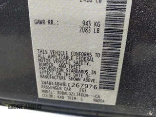 2020 Nissan Altima 2.5 S with VIN 1N4BL4BV8LC267976, listed as a IAAI auction lot 42012796 with 41,970 mi miles. Bid and sale history available at carsss.com. Image 9.