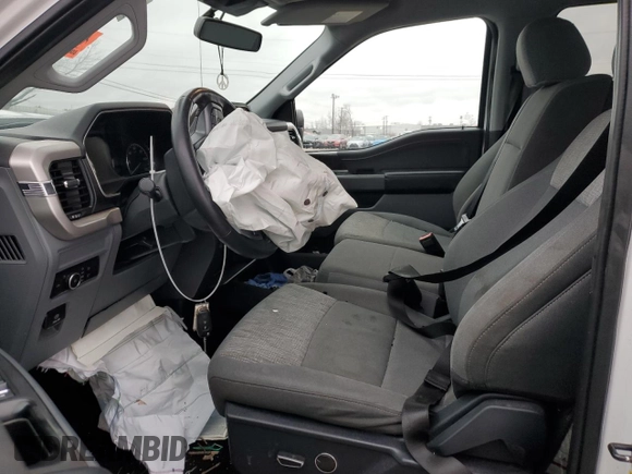 2021 Ford F-150 XL with VIN 1FTFW1E52MKD60853, listed as a Copart auction lot 43049145 with Not Provided miles and Salvage Title. Bid and sale history available at carsss.com. Image 7.