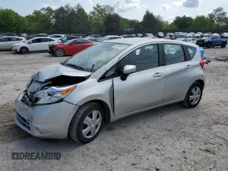 2015 Nissan Note S with VIN 3N1CE2CP5FL405093, listed as a Copart auction lot 54989115 with 129,031 mi miles and Salvage Title. Bid and sale history available at DreamBid. Image 1.