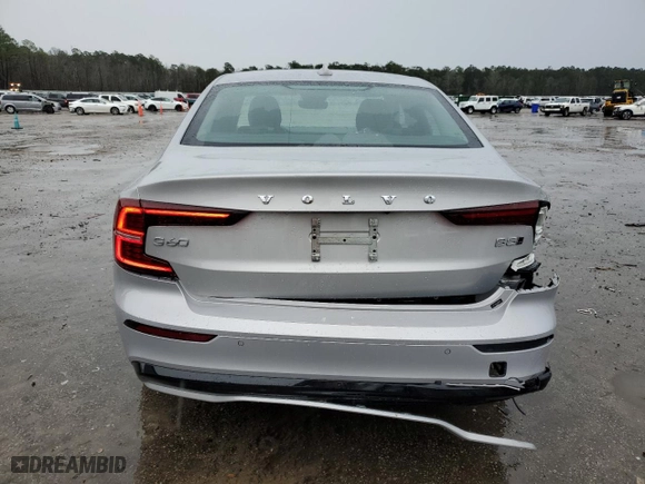 2024 Volvo S60 Plus Dark Theme with VIN 7JRL12TL4RG299512, listed as a Copart auction lot 45189695 with 19,821 mi miles and Salvage Title. Bid and sale history available at carsss.com. Image 6.