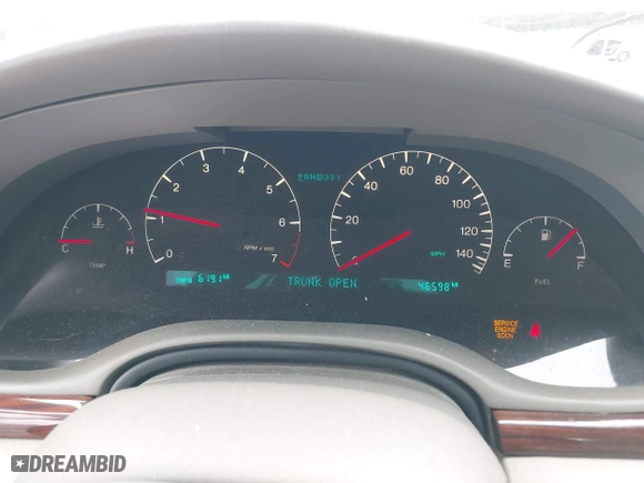 2003 Cadillac Seville Luxury SLS with VIN 1G6KS54Y43U120481, listed as a IAAI auction lot 41637413 with 46,598 mi miles. Bid and sale history available at carsss.com. Image 7.