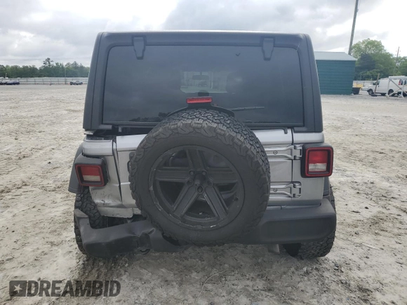 2021 Jeep Wrangler Unlimited Sport S with VIN 1C4HJXDGXMW515137, listed as a Copart auction lot 57226435 with 68,506 mi miles and Salvage title. Bid and sale history available at DreamBid. Image 6.