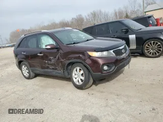 2012 Kia Sorento LX with VIN 5XYKTDA6XCG219069, listed as a Copart auction lot 49392005 with 95,658 mi miles and Salvage Title. Bid and sale history available at DreamBid. Image 4.