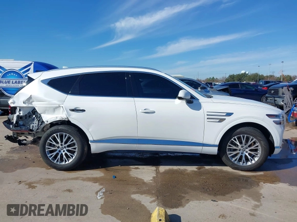 2023 Genesis GV80 with VIN KMUHBDSB0PU140228, listed as a IAAI auction lot 41253270 with 33,467 mi miles and . Bid and sale history available at DreamBid. Image 14.
