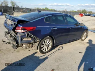 2018 Kia Optima LX with VIN 5XXGT4L35JG254628, listed as a Copart auction lot 47185345 with 103,405 mi miles and Salvage title. Bid and sale history available at DreamBid. Image 3.