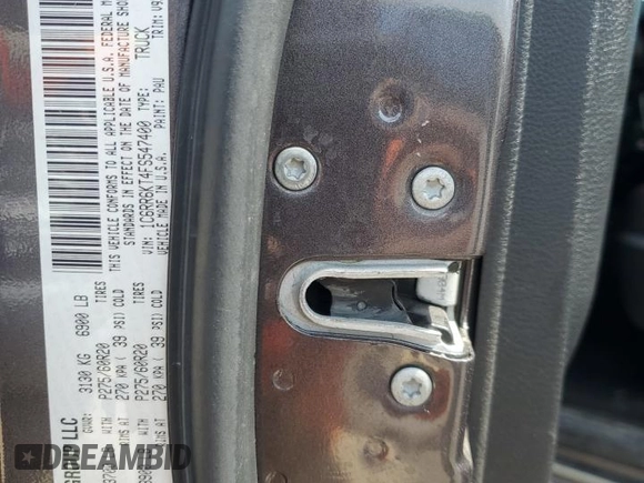 2015 Ram 1500 Express with VIN 1C6RR6KT4FS547400, listed as a Copart auction lot 53956195 with 178,886 mi miles and Salvage title. Bid and sale history available at DreamBid. Image 13.