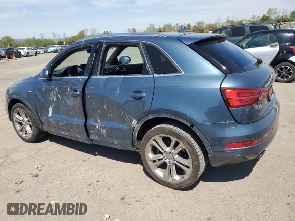 2018 Audi Q3 Premium Plus with VIN WA1JCCFS1JR011991, listed as a Copart auction lot 55063625 with 57,962 mi miles and Salvage title. Bid and sale history available at DreamBid. Image 2.