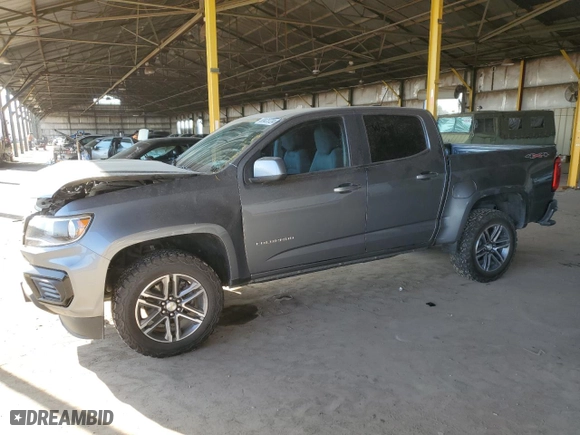 2021 Chevrolet Colorado 4WD Work Truck with VIN 1GCGTBEN6M1218174, listed as a Copart auction lot 83423724 with 86,066 mi miles and Salvage Title. Bid and sale history available at carsss.com. Image 1.