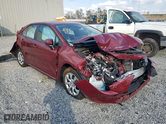 2022 Toyota Corolla LE with VIN 5YFEPMAE5NP364365, listed as a Copart auction lot 49280985 with 41,525 mi miles and Salvage Title. Bid and sale history available at carsss.com. Image 4.