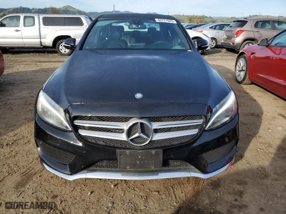 2015 Mercedes-Benz C-Class C 300 with VIN 55SWF4JB5FU092327, listed as a Copart auction lot 49731925 with 84,386 mi miles and Salvage Title. Bid and sale history available at carsss.com. Image 5.