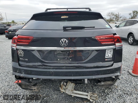 2021 Volkswagen Atlas SEL Premium R-Line with VIN 1V2FE2CA5MC224413, listed as a Copart auction lot 87508645 with 39,186 mi miles and Salvage title. Bid and sale history available at DreamBid. Image 6.