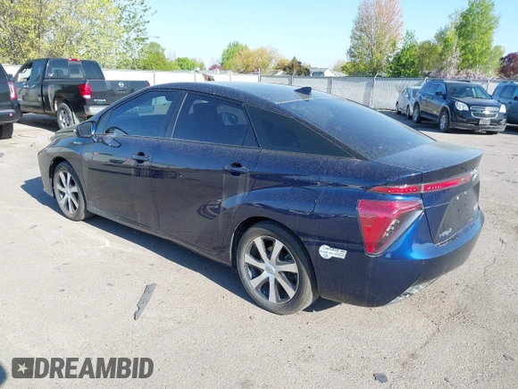 2016 Toyota Mirai with VIN JTDBVRBD6GA000989, listed as a IAAI auction lot 42098383 with 63,686 mi miles and . Bid and sale history available at DreamBid. Image 3.