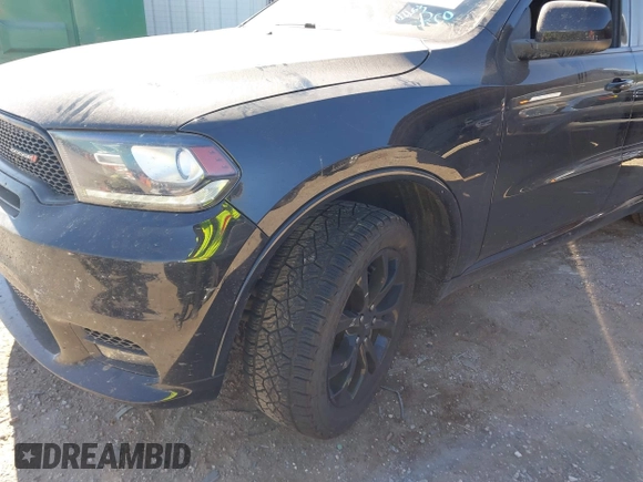 2020 Dodge Durango GT with VIN 1C4RDHDG9LC324939, listed as a IAAI auction lot 40621263 with 115,282 mi miles and . Bid and sale history available at DreamBid. Image 2.