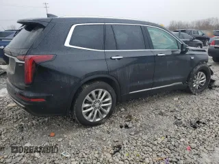 2023 Cadillac XT6 AWD Premium Luxury with VIN 1GYKPDRS2PZ192974, listed as a Copart auction lot 46724945 with 29,455 mi miles and Salvage Title. Bid and sale history available at carsss.com. Image 3.